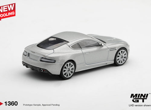 Load image into Gallery viewer, (Pre-order) Mini GT #1360 Aston Martin DBS 2008 Lightning Silver 2008 RHD Model
