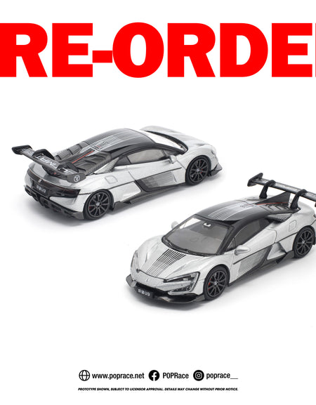 (Pre-order) POPRACE 1/64 YANGWANG U9 - SILVER Diecast Model Car