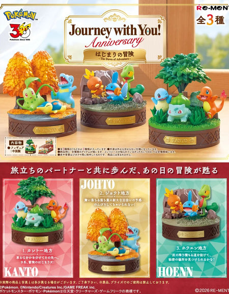Re-ment Pokemon Journey With You! Anniversary The Drawn of Adventure (Full Set)