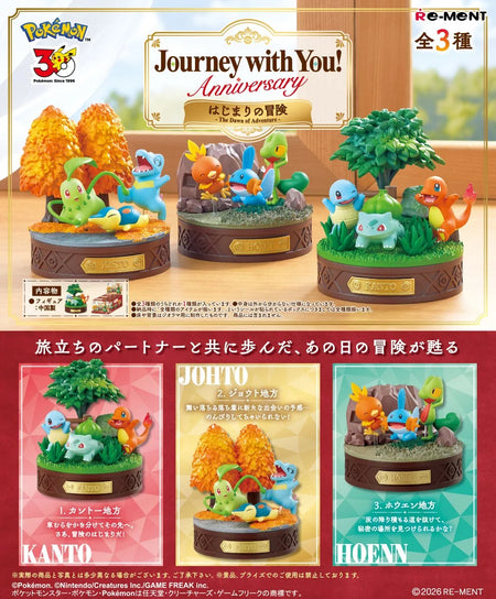 Re-ment Pokemon Journey With You! Anniversary The Drawn of Adventure (Full Set)