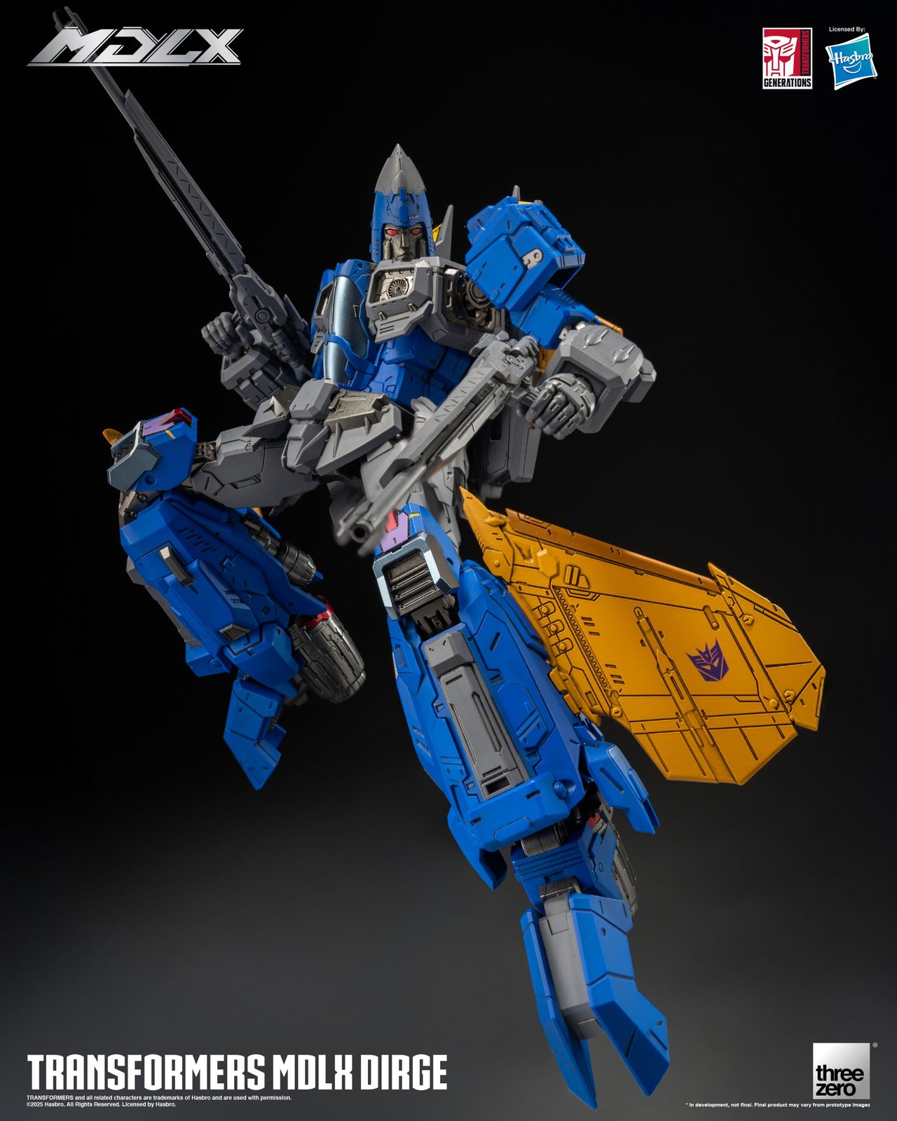 Threezero Transformers MDLX Action Figure Dirge 20 CM