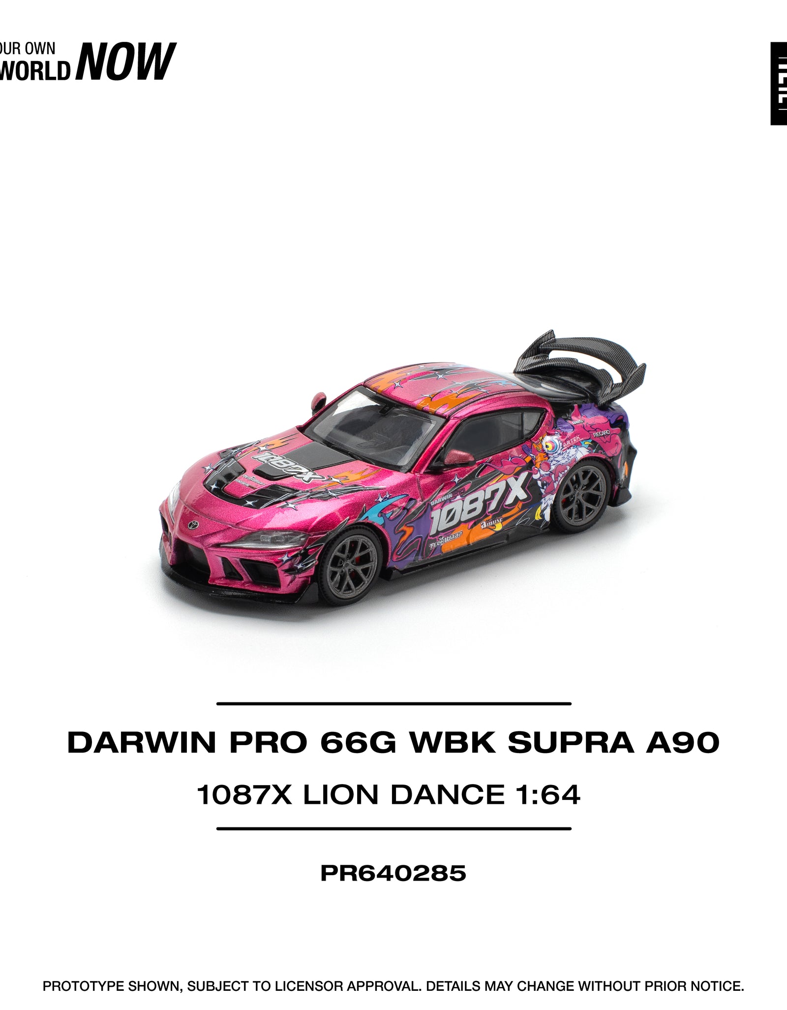POPRACE 1/64 DARWIN PRO 66G WBK SUPRA (A90) - 1087X LION DANCE