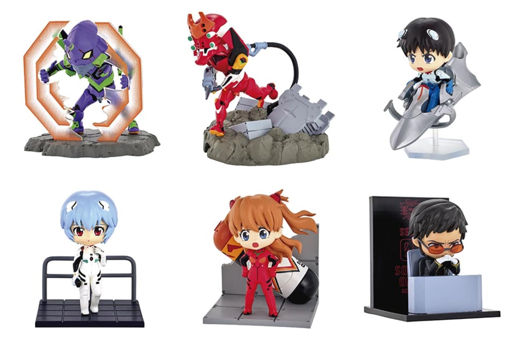 Re-ment DesQ Desktop EVA 6Pcs Complete Box Set