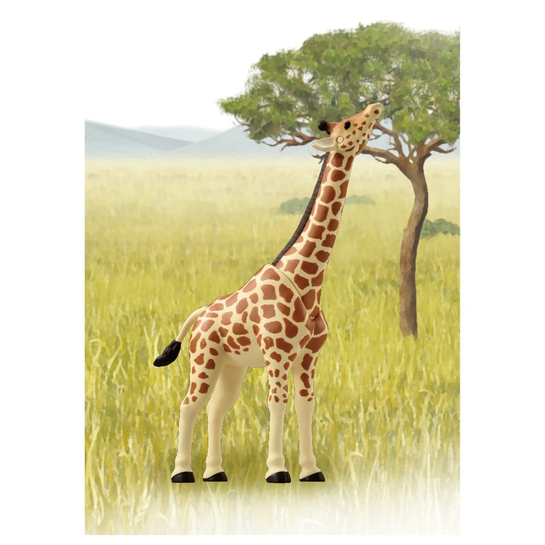 Takara Tomy Ania AL-30 Giraffe (Reticulated Giraffe) Animal Figure