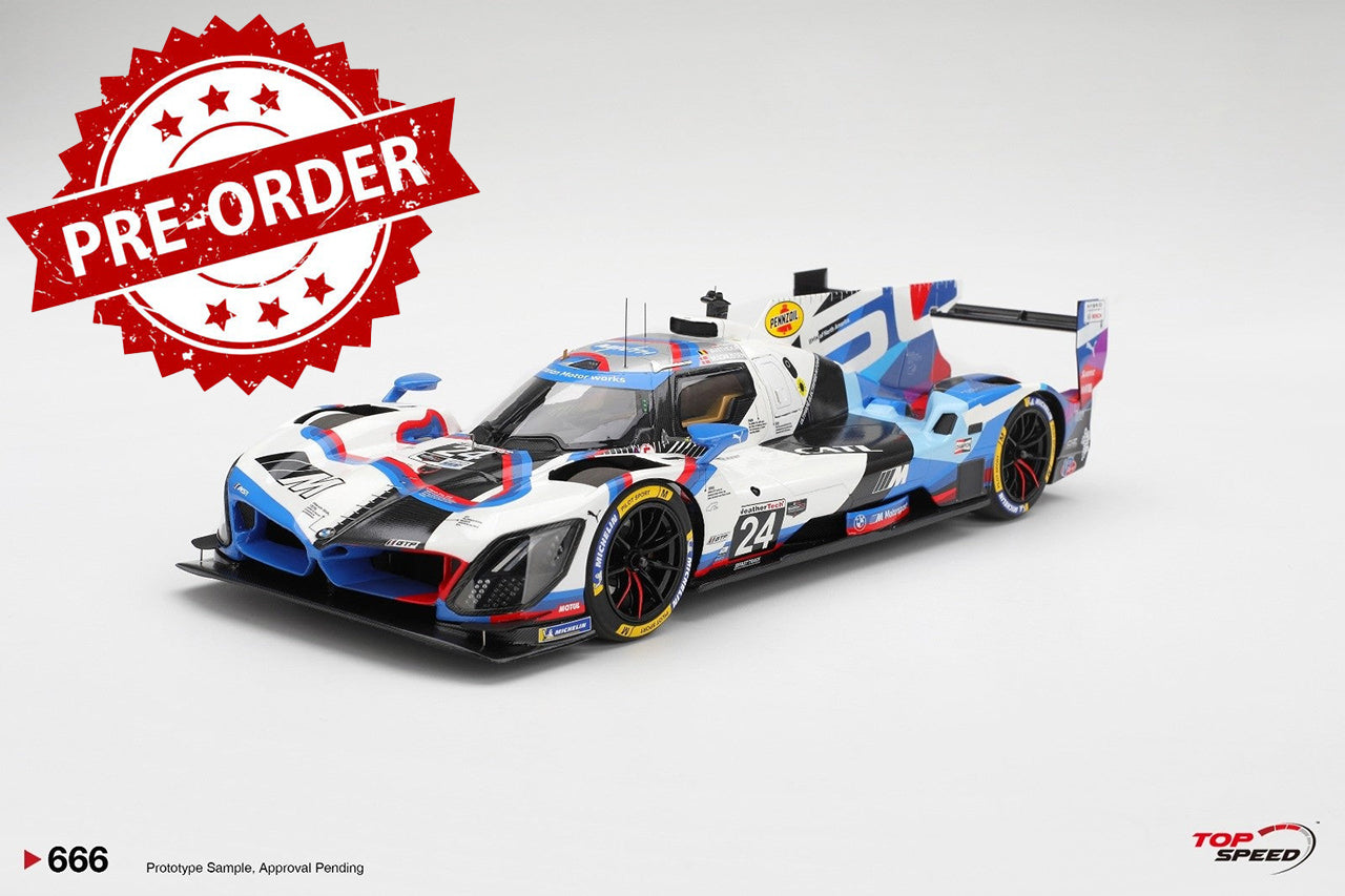 (Pre-order) Top Speed 1/18 BMW M Hybrid V8 #25 BMW M Team RLL 2025 IMSA Sebring