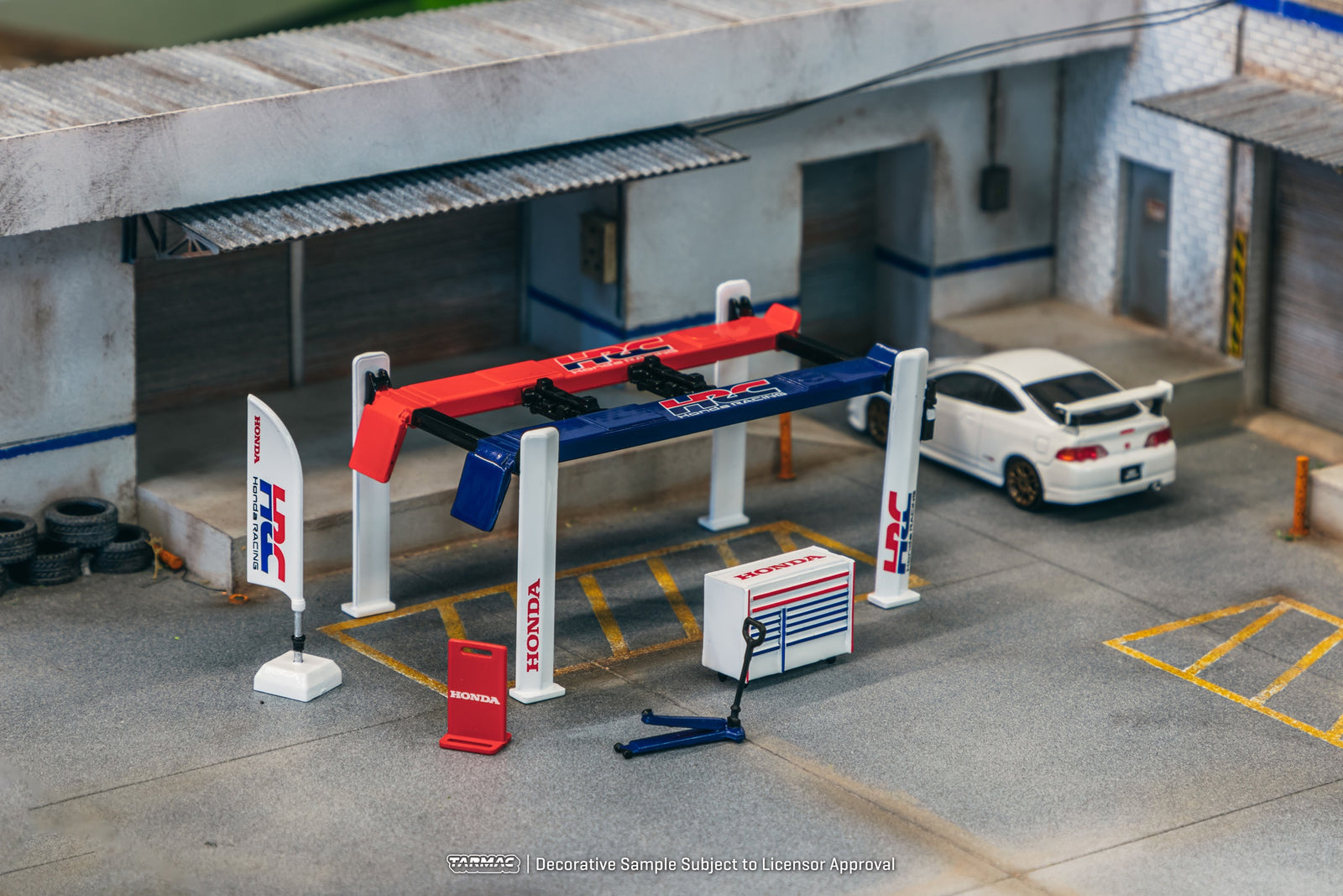 Tarmac Works 1/64 Garage tools set  Honda Racing Diorama