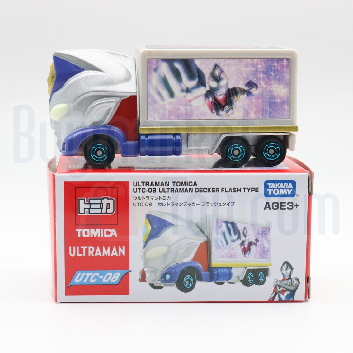Takara Tomy Tomica Diecast Model Car - Ultraman UTC-08 Decker Flash Type