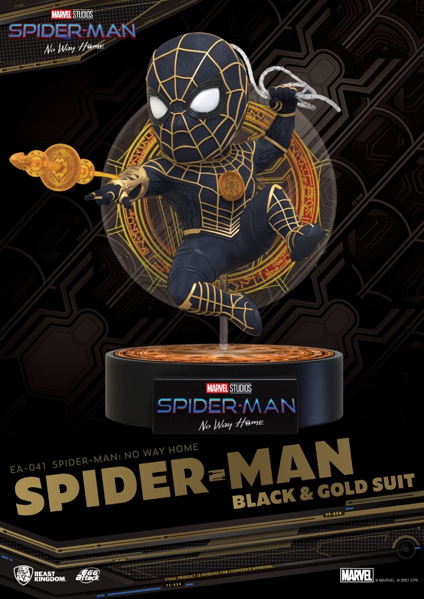 Beast Kingdom EA-041 Spider-Man: No way home Spider-Man Black & Gold Suit