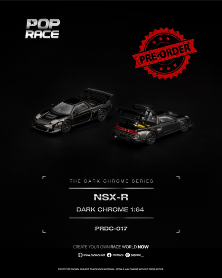 (Pre-order) POP RACE NSX-R DARK CHROME Opening Rear Detailed Engine #PRDC017