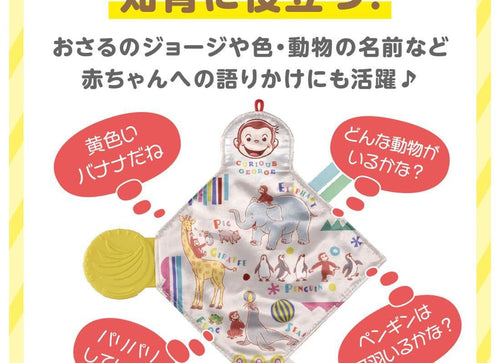 Load image into Gallery viewer, Takara Tomy Chew Chew Crinkle Fabric Play Curious George
