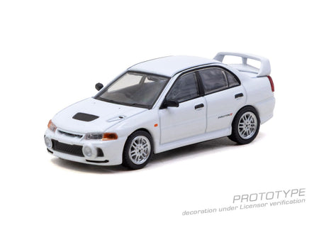 (Pre-order) Tarmac Works 1/64 Mitsubishi Lancer RS Evolution IV White Diecast