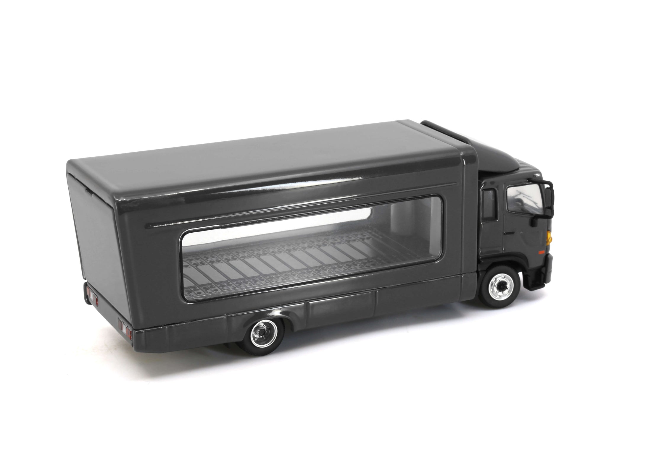 Tiny City Die-cast Model Car - HINO500 Covered Vehicle Transporter (Grey)