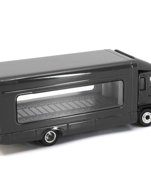 Load image into Gallery viewer, Tiny City Die-cast Model Car - HINO500 Covered Vehicle Transporter (Grey)
