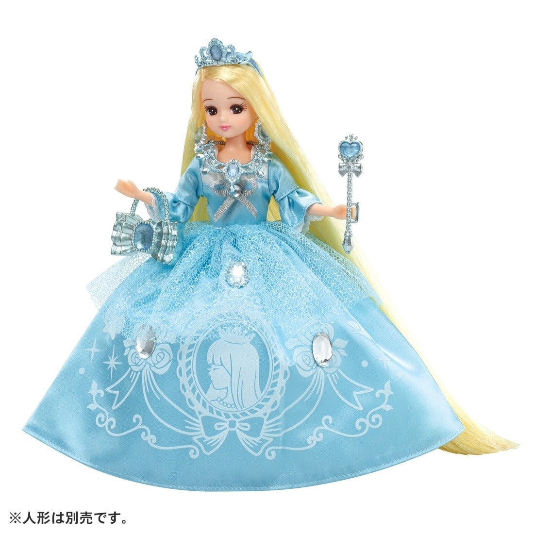 Takara Tomy Licca LW-22 Fantasy Princess Shining Blue Dress Licca-chan (NO DOLL)