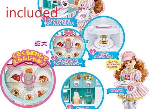 Load image into Gallery viewer, Takara Tomy Licca SET Waiwai Food Court Licca-chan Rika (NO DOLL)
