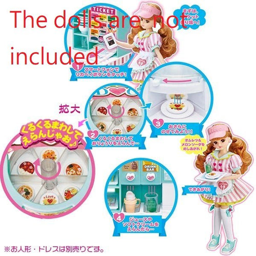 Load image into Gallery viewer, Takara Tomy Licca SET Waiwai Food Court Licca-chan Rika (NO DOLL)
