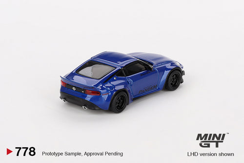 Load image into Gallery viewer, Mini GT #778 1/64 Pandem Nissan Z Seiran Blue Diecast Model Car RHD
