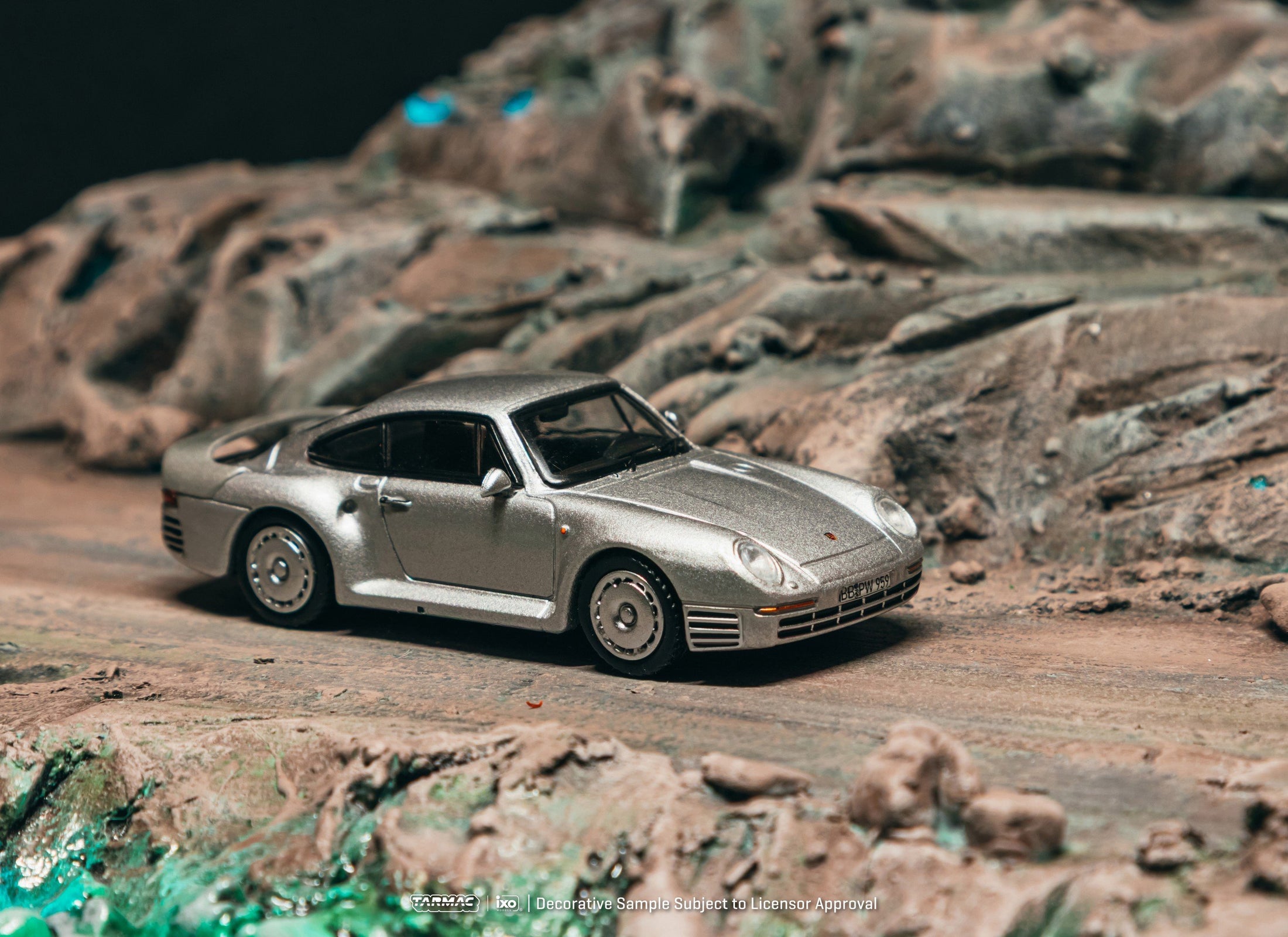 (Pre-order) Tarmac Works 1/64 Porsche 959 Silver Model Diecast Car