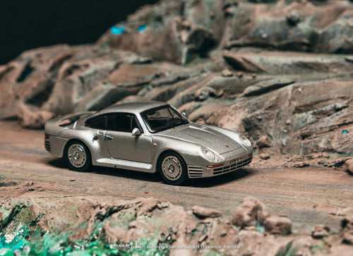 Load image into Gallery viewer, (Pre-order) Tarmac Works 1/64 Porsche 959 Silver Model Diecast Car
