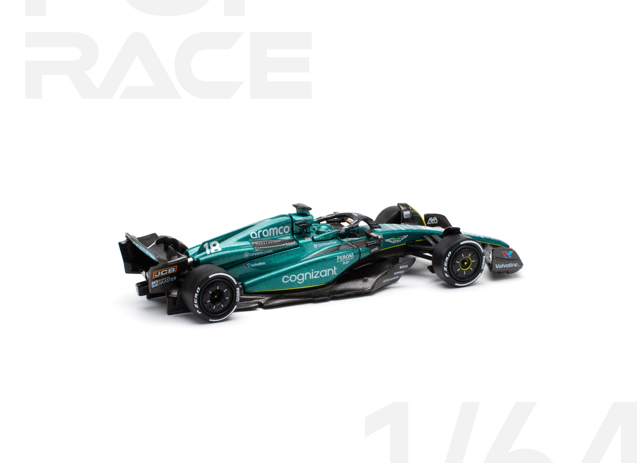 (Pre-order) POPRACE 1/64 ASTON MARTIN AMR23 LANCE STROLL Diecast Model Car