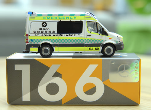 Load image into Gallery viewer, Tiny City 1/76 #166 Mercedes-Benz Sprinter St.John Ambulance (SJ60) Model Car
