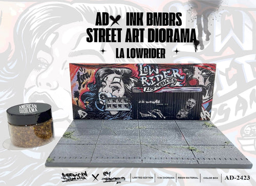 Load image into Gallery viewer, American Diorama 1:64 Street Art Diorama: LA Lowrider #AD-2423
