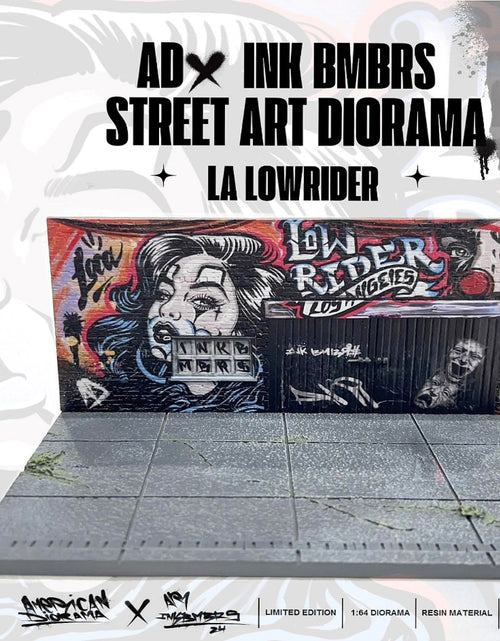 Load image into Gallery viewer, American Diorama 1:64 Street Art Diorama: LA Lowrider #AD-2423
