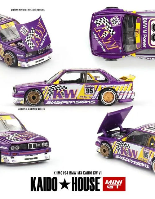 Load image into Gallery viewer, KaidoHouse X Mini GT BMW M3 Kaido KW V1 Diecast Model Car
