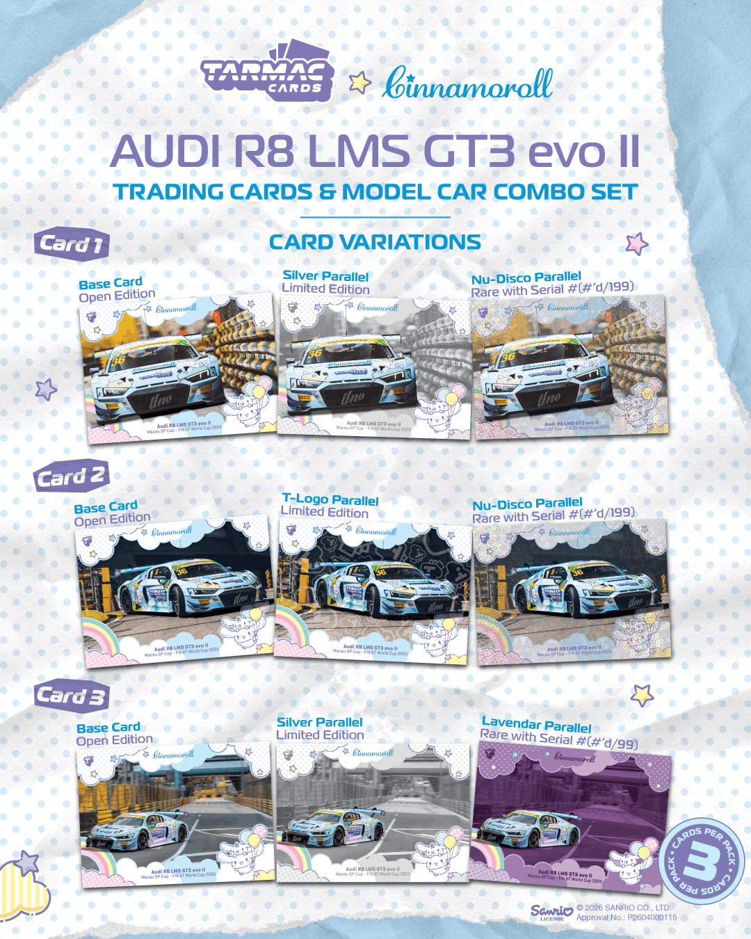 (Pre-order) Tarmac Works Audi R8 LMS GT3 evo II Macau GT FIA World Cup Diecast