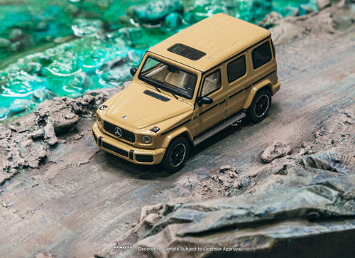 Load image into Gallery viewer, Tarmac Works 1/64 Mercedes-AMG G 63 Brown Model Car
