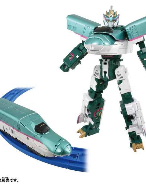 Load image into Gallery viewer, Takara Tomy Plarail Deformation Robot SHINKALION CW E5 Hayabusa Trailer Form

