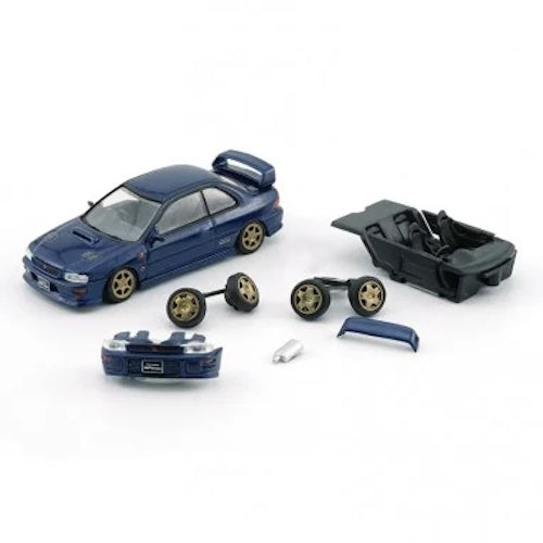 BMC 1/64 Die-cast Car - Subaru Impreza WRX Type R 3, 4-6 - Blue (RHD)