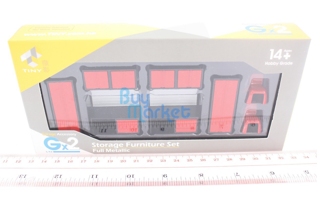 TINY Hong Kong 1/43 Gx2 Garage accessory Counter Full Metallic Paint Dioramas