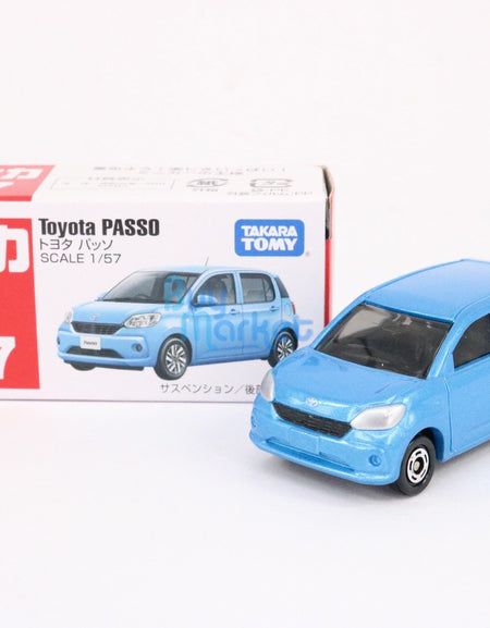 Takara Tomy TOMICA #67 Blue Toyota PASSO Scale 1/57 Diecast Toy Car JAPAN