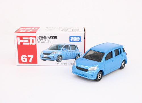 Load image into Gallery viewer, Takara Tomy TOMICA #67 Blue Toyota PASSO Scale 1/57 Diecast Toy Car JAPAN
