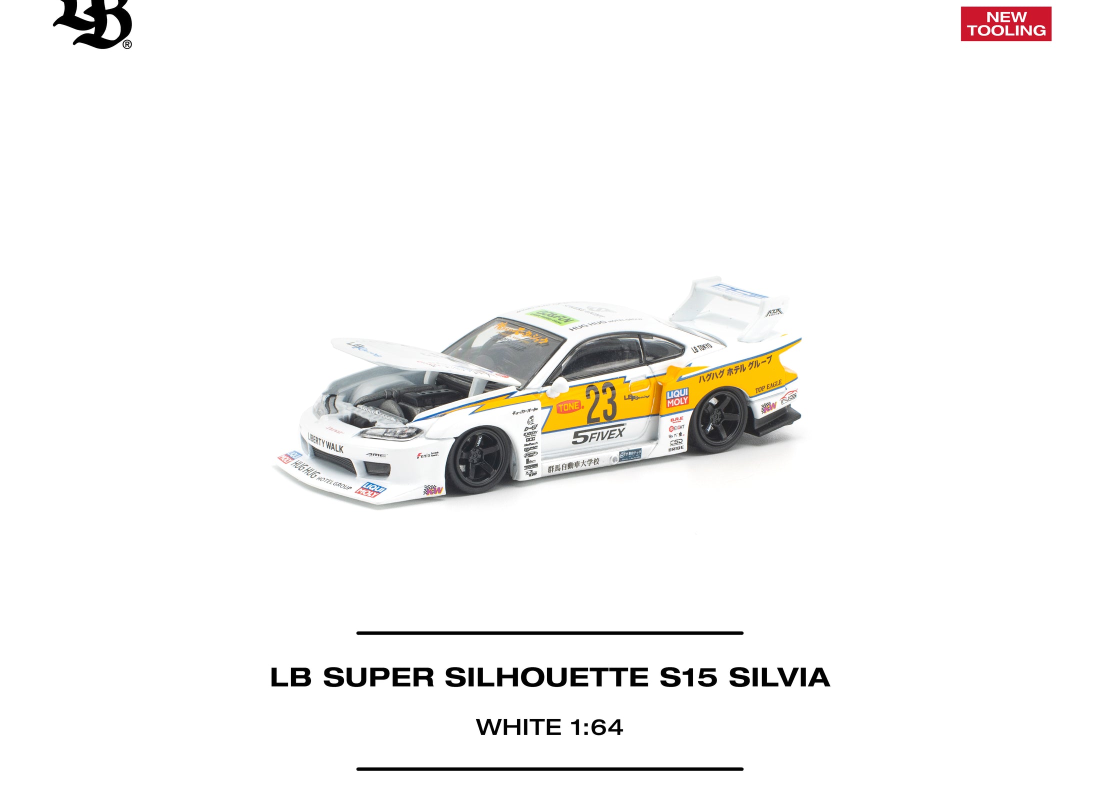 (Pre-order) POPRACE 1/64 - LB SUPER SILHOUETTE S15 SILVIA Diecast Model Car