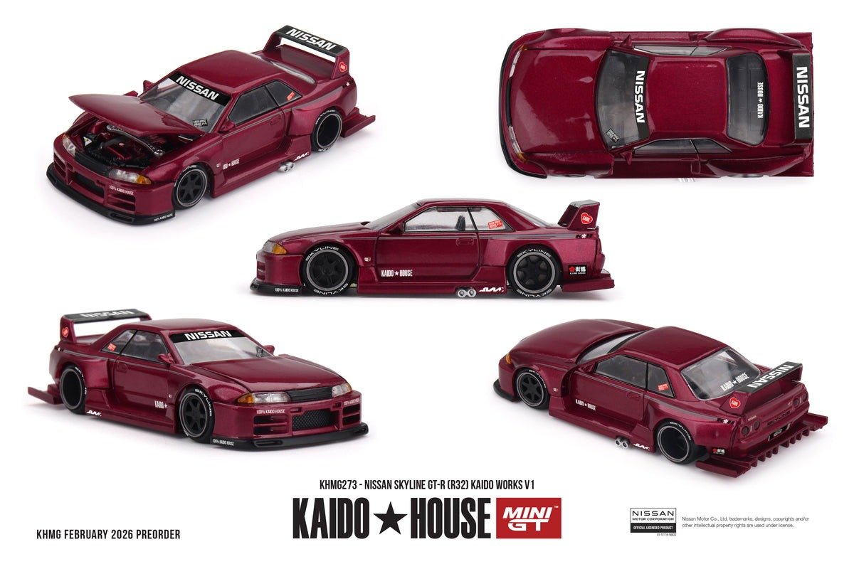 (Pre-order) Kaido House X Mini GT Nissan Skyline GT-R (R32) KAIDO WORKS V1