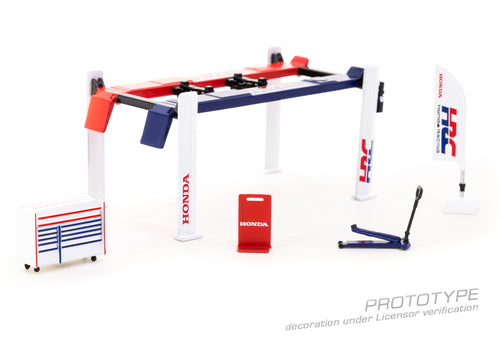 Load image into Gallery viewer, Tarmac Works 1/64 Garage tools set  Honda Racing Diorama
