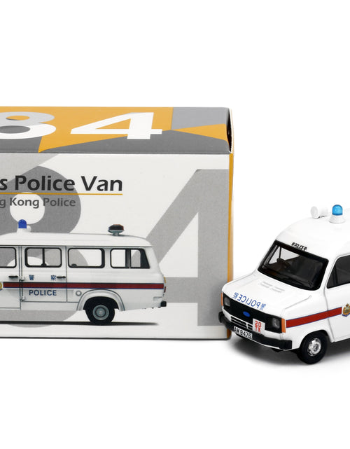 Load image into Gallery viewer, Tiny City 184 Die-cast Model Car - 1980&#39;s Police Van White (AM8476)
