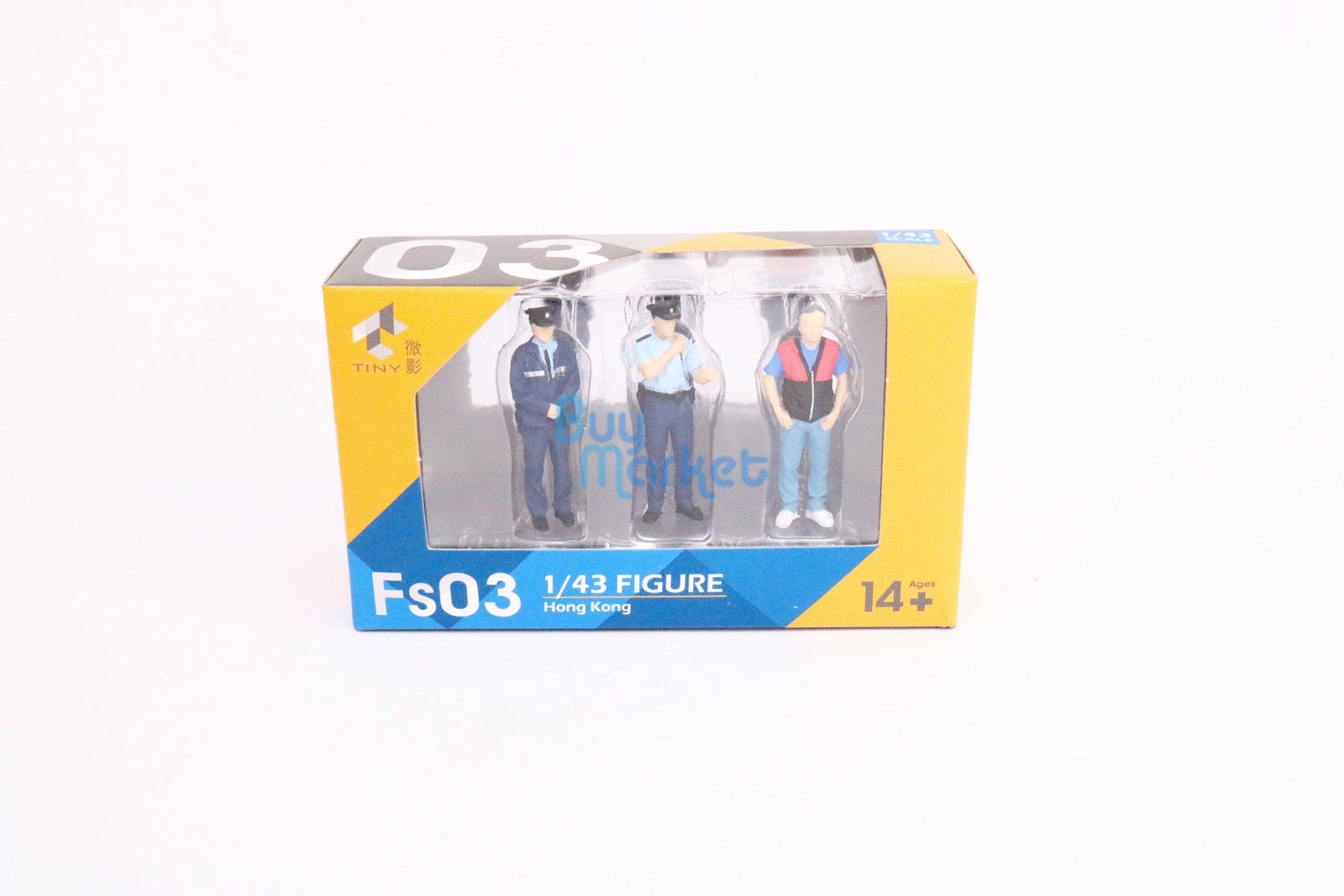 TINY City HK Scale 1/43 Figure Set 03 Policemen & Driver Mini Model Figure