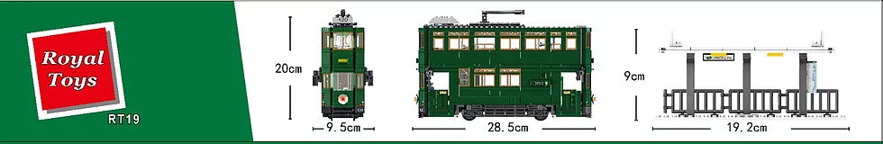 Royal Toys Building Blocks City Story Bricks RT19: Hong Kong Tramways (948 Pcs/Pzs)