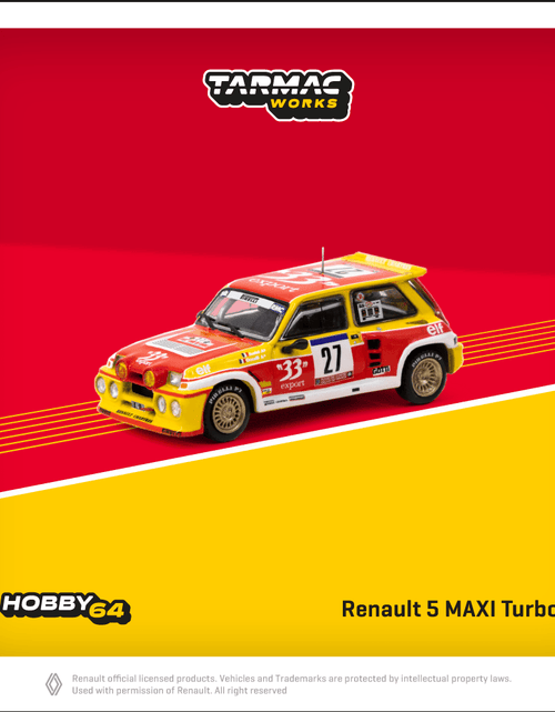 Load image into Gallery viewer, Tarmac Works Renault 5 MAXI Turbo Tour de Corse Rallye de Frane 1985
