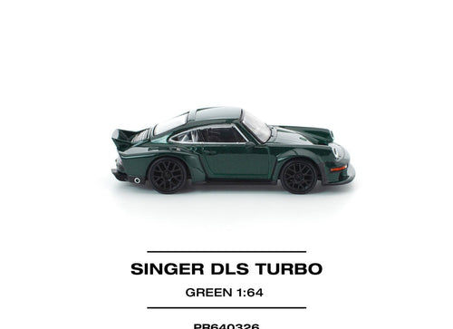 Load image into Gallery viewer, (Pre-order) POPRACE 1/64 SINGER DLS TURBO (ROAD) GREEN Diecast Model Car
