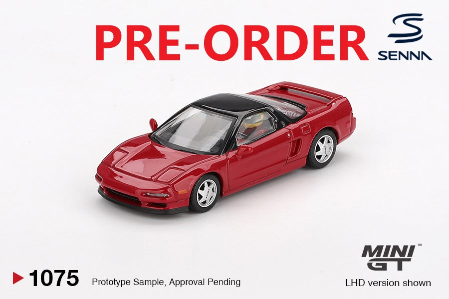 (Pre-order) MINI GT #1075 Honda NS-X Prototype Midship Sports 1989 Ayrton Senna