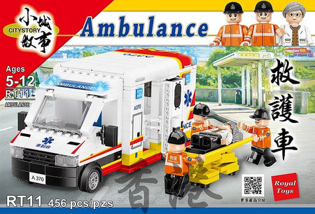 Royal Toys Building Blocks Bricks RT11: Hong Kong Ambulance (456 Pcs/Pzs)