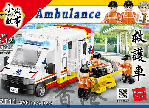 Load image into Gallery viewer, Royal Toys Building Blocks Bricks RT11: Hong Kong Ambulance (456 Pcs/Pzs)
