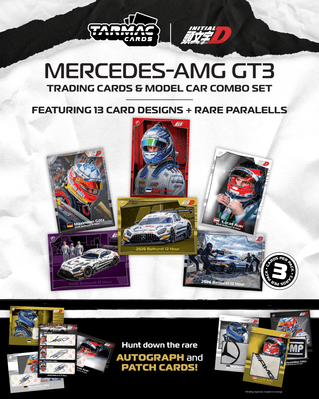 (Pre-order) Tarmac Works 1/64 Mercedes AMG GT3 Craft-Bamboo Racing Bathurst 12h