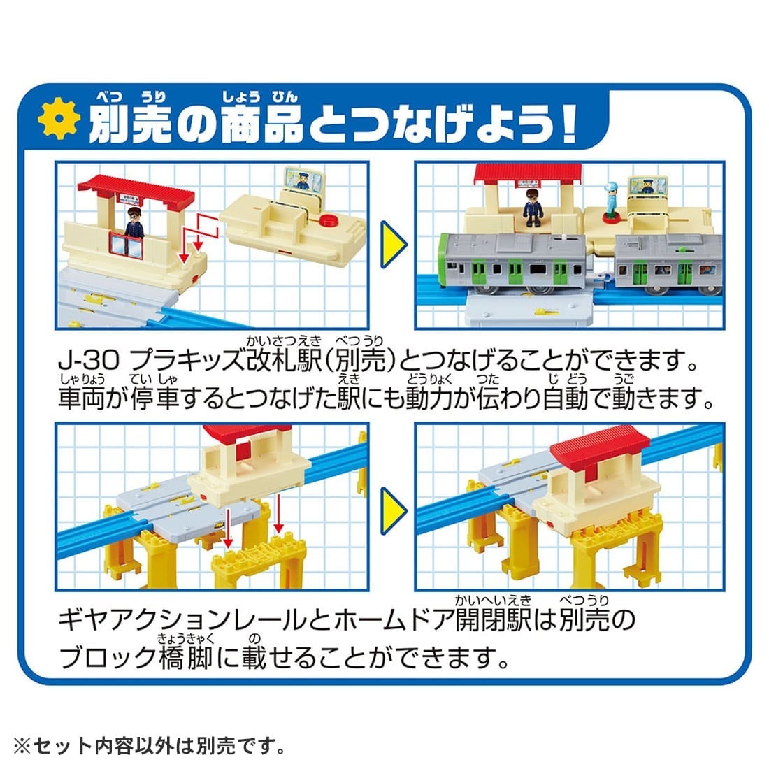 Takara Tomy Plarail Accessory J-29 Action Town Platform Door Open Close Station