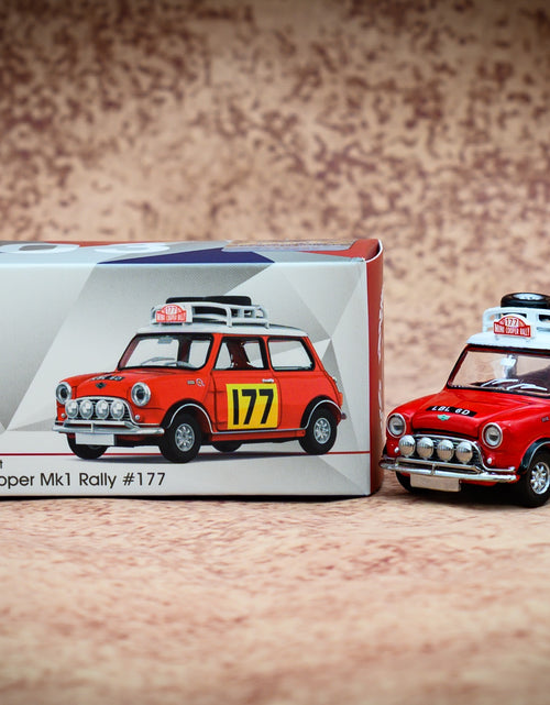 Load image into Gallery viewer, TINY Hong Kong #177 Mini Cooper Rally Red Mk1 Scale 1:50 Diecast Mini  Car
