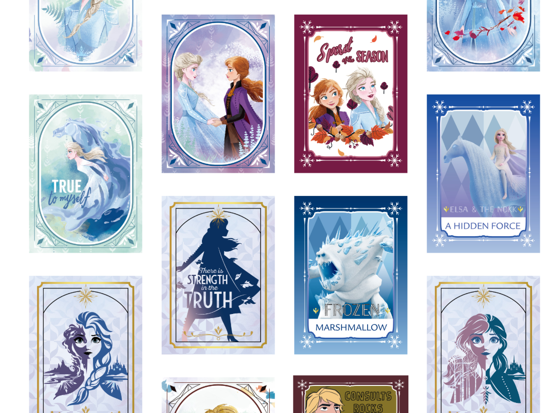 COSMOS Collectible Disney Snow Princess Collectible Card Box Set (80 cards SET)